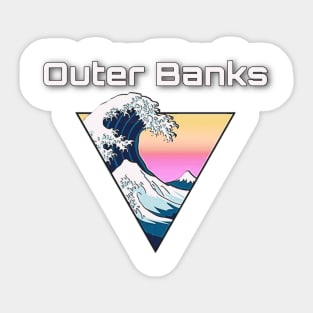 Outer Banks, Retro Artwork Sticker